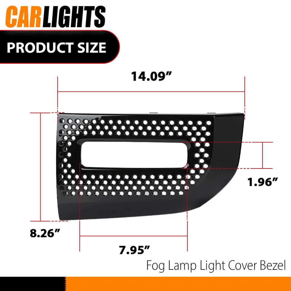 Front Fog Light Lamp Cover Left Right Fit For Land Rover Defender 20-23 Pair - Image 3 of 4