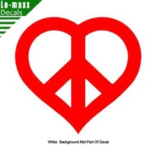 Peace Heart Happiness Car Wall Window Various Sizes Colors Die Cut Vinyl Decal