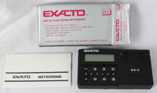 Exacto Digital Electronic Metronome EX-3, Tone Settings, w/Alarm, Box