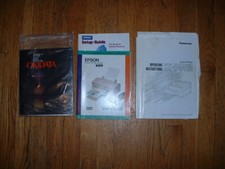 Printer Manuals,OkiData Microline 190, Epson Stylus Color 600, Panasonic KXP4410