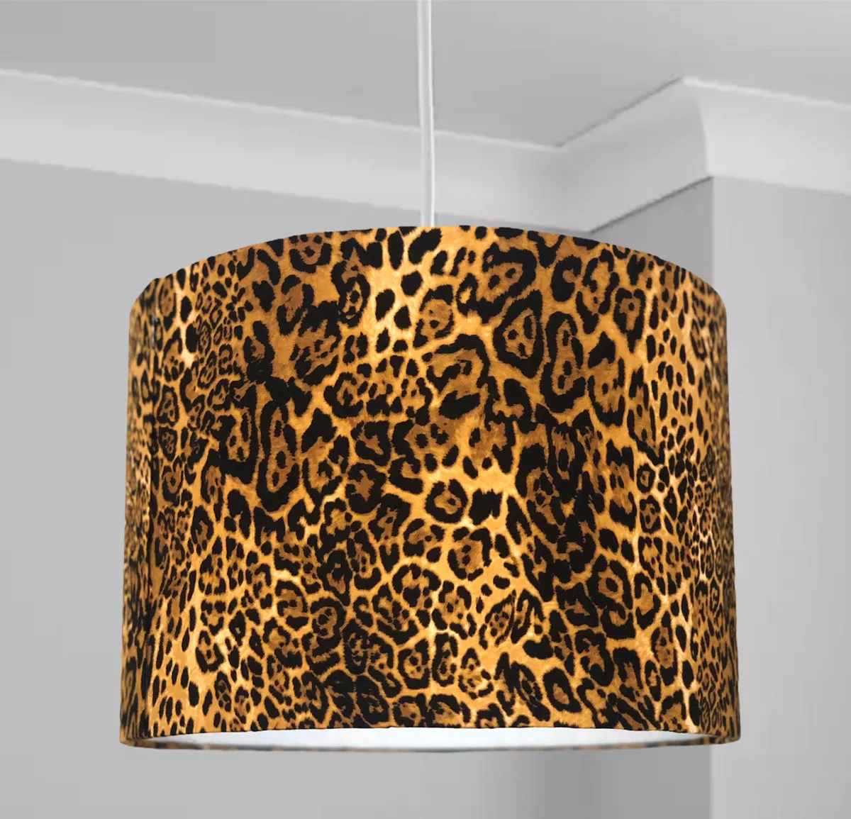 Leopard on sale chandelier shades