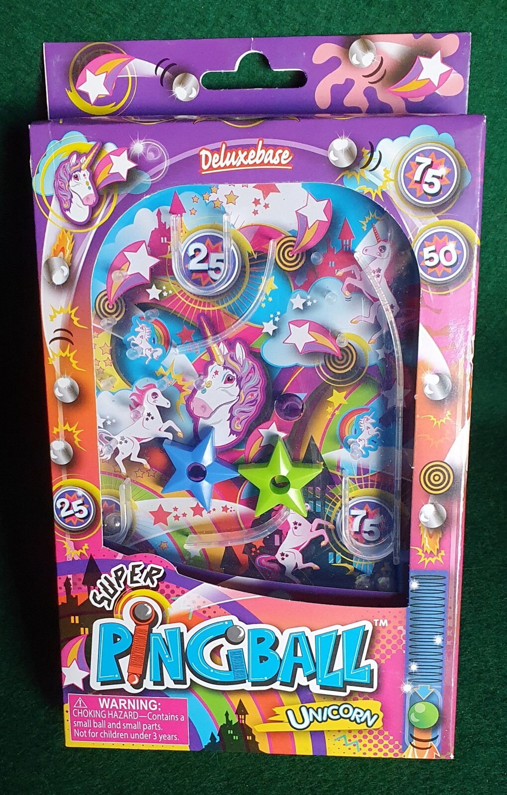 NEW! PINGBALL UNICORN FROM DELUXEBASE - HANDHELD, UNICORN THEMED PINBALL GAME