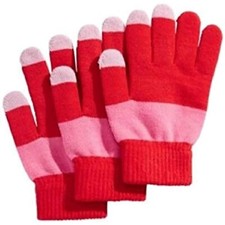 MSRP 35 INC International Concepts Inc Pair 1 Tech Glove Set Red One Size NWT