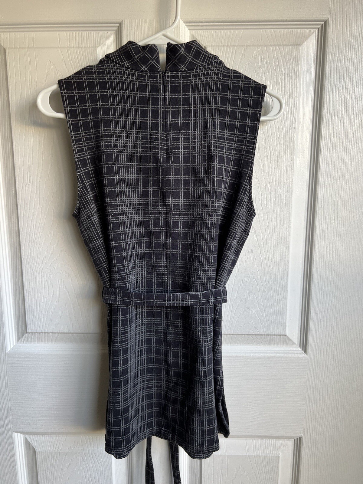 Theory Mock Neck Structured Knit Pattern Tunic Si… - image 4