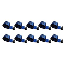 USA 10 Pack Heavy Duty 4" x 40' Winch Tie Down Strap w/ Flat Hook 5400 LBS BLUE