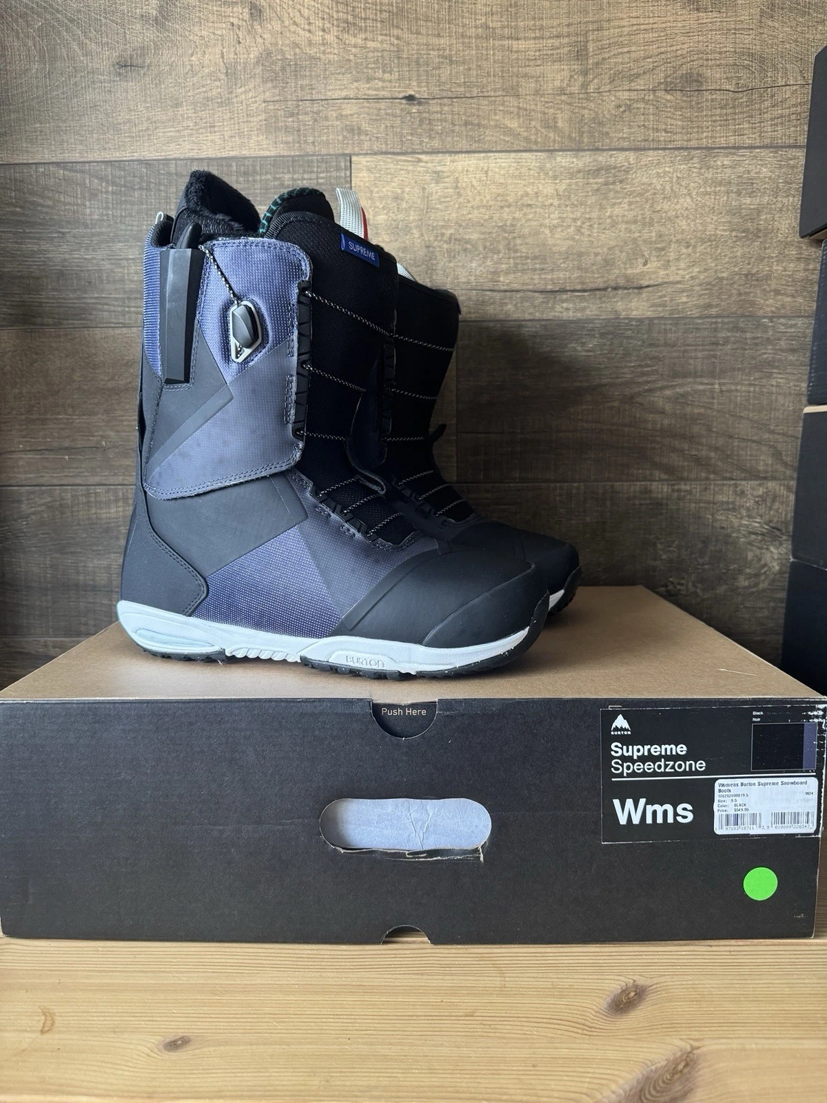 Bottes de snowboard Burton Supreme Speedzone pour femme taille US 9,5 prix de détail suggéré par le fabricant 549,99