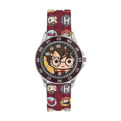 Warner Brothers Harry Potter Brown Printed Time Teacher Strap Watch HP9049