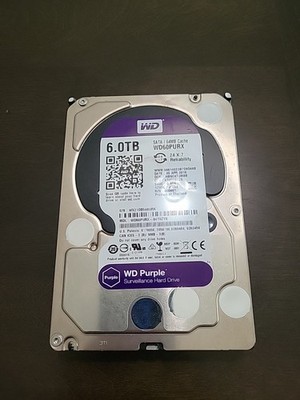 WD Purple Surveillance Hard Drive - 6TB WD60PURZ 3.5 Inch Internal Hard Drive