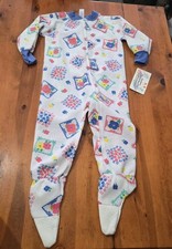 Deadstock Vintage Blanket Sleeper Size 6 44-48 Lbs Gerber Graduates Sleepwear