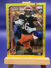 2025 Topps Chrome Noah Fant #274 Yellow Wave SP /275 Bengals