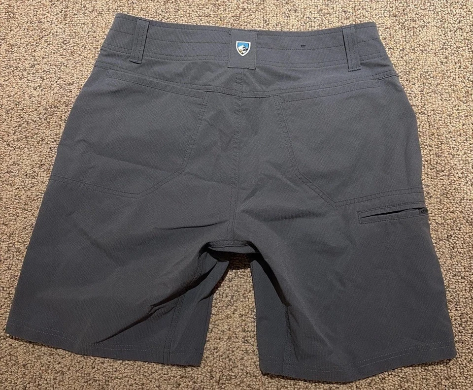 Kuhl Silencer Kargo Short 10" Masculino 32 Cinza Carga Caminhadas Ao Ar Livre Bolsos Casuais - Imagem 2 de 4