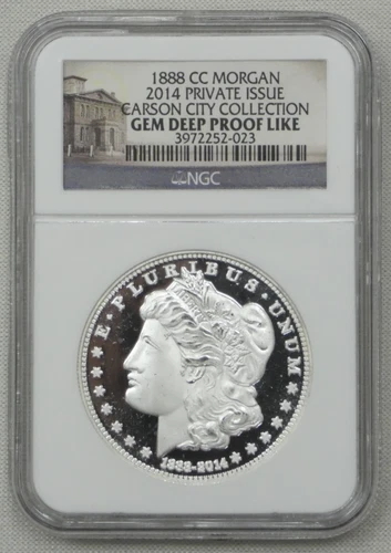 2014 Private Issue 1888 CC Morgan NGC Gem Deep Proof Like Carson City Collection