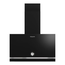 Image of Hotpoint PHVP62FLMK Refurbished  60cm Chimney Cooker Hood - Black A1/PHVP62FLMK