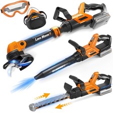 Kids 3 in 1 Garden Tools Set Weed Wacker Leaf Blower