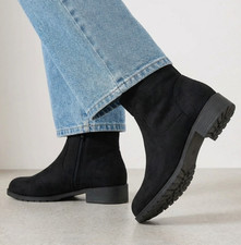 Womens Flat Ankle Boots Warm Winter Fur Lined Double Zip Up Ankle Boots Size UK