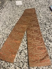 Large Vintage 100 Silk Sash Belt For Fancy Kimono Wedding Best Gold HEAVY