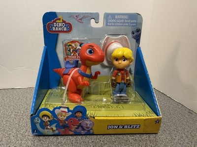 Dino Ranch TV Show Jon and Blitz Play Set Figures Disney Jr Brand New
