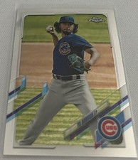 2021 Topps Chrome Baseball Yu Darvish Chicago Cubs base card #177