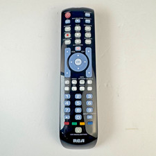 RCA RCRN04GR 4 Device Universal Remote Control Black With Battery Cover