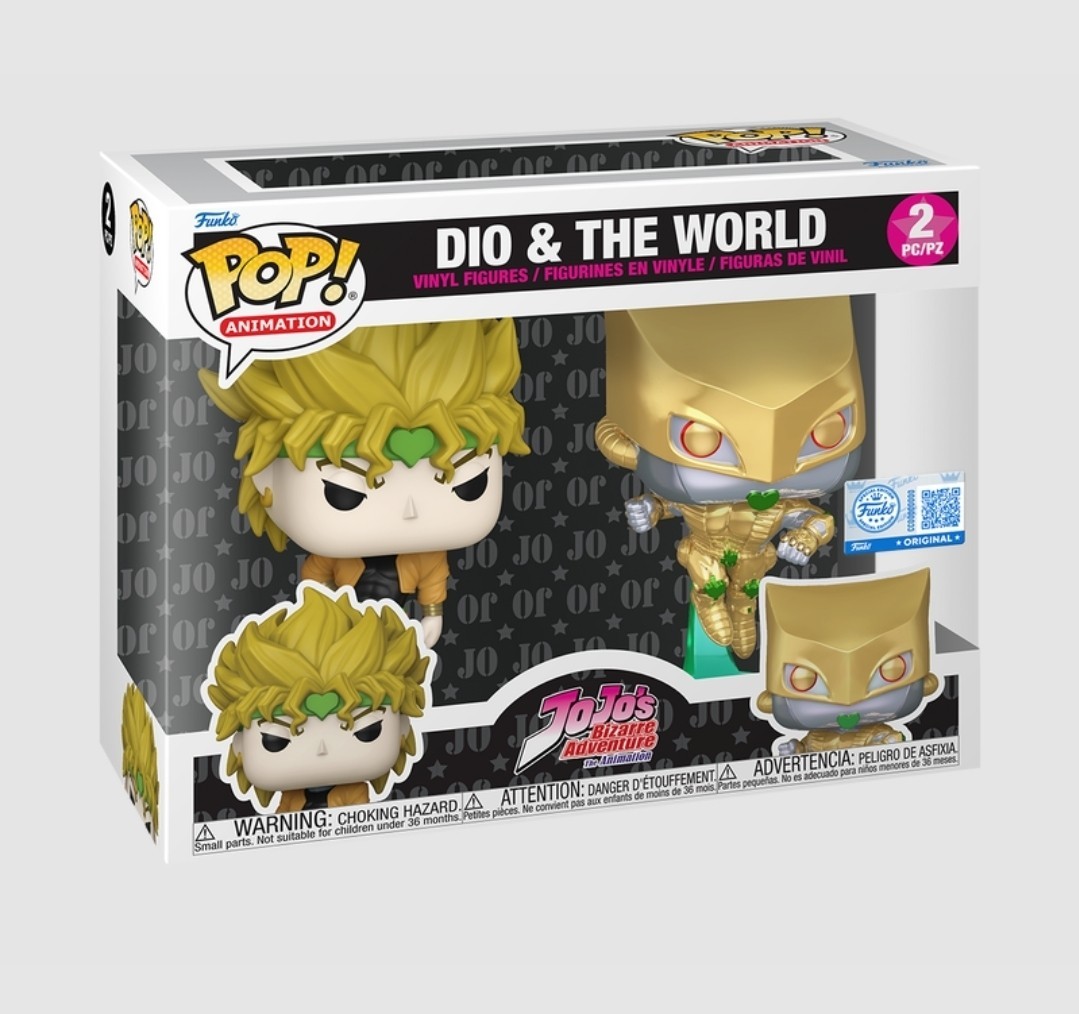 JoJo's Bizarre Adventure Funko Pop DIO & The World 2Pack Excl +