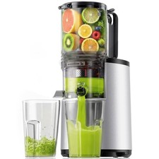 Cold Press Juicer, 5.6" Extra Large Feed Chute Slow Masticating Juicer, 250W