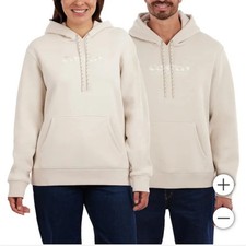 NEW 2025 Costco Wholesale Hoodie UNISEX Cream NWT - Men's Medium/Ladies' Large