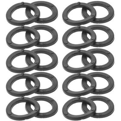#ad 15 Pcs Lever Rubber Ring Barbell Washer Dumbbell Anti slip Washers $17.91