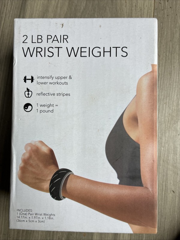 1Ib Wrist Weights 2pk Adjustale Weight Walkiing Fitness Training 
