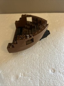 Lego Brown Boat Hull Bow 6285 Black Seas Barracuda 1989 Parts