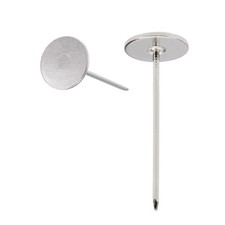 Upholstery Nails Tacks 18mmx50mm Flat Head Furniture Nails Silver Tone 40 Set