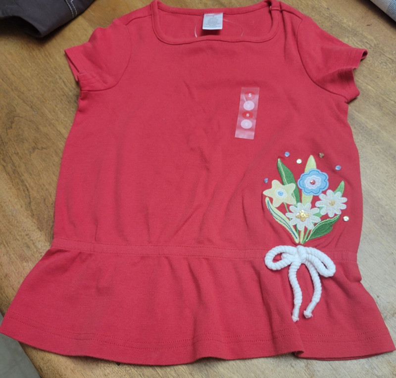 Gymboree Wish You Were Here Red Top, Size 5, NWT, 2006