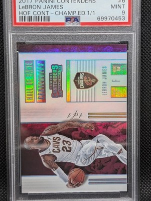 2017 Panini Contenders Lebron James HOF Contenders Championship Edition 1/1