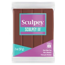 Polyform S302-053 Sculpey III Polymer Clay 2oz-Chocolate (5Pk)