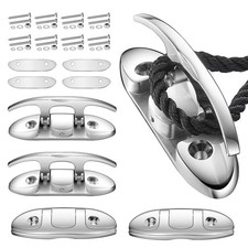 Boat Folding Cleats, Marine Grade Stainless Steel 316 Boat Cleats Pack of 4, ...