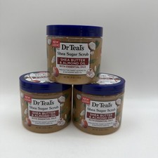 Dr Teal's Shea Sugar Body Scrub, Almond, 19 oz 3 Pack