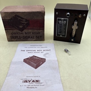 Vintage Boy Scout Triple Signal Set W/ Box