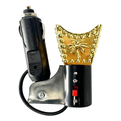 Car Electric Incense Burner Car Metal Aroma Diffuser Portable Unique Gift Device