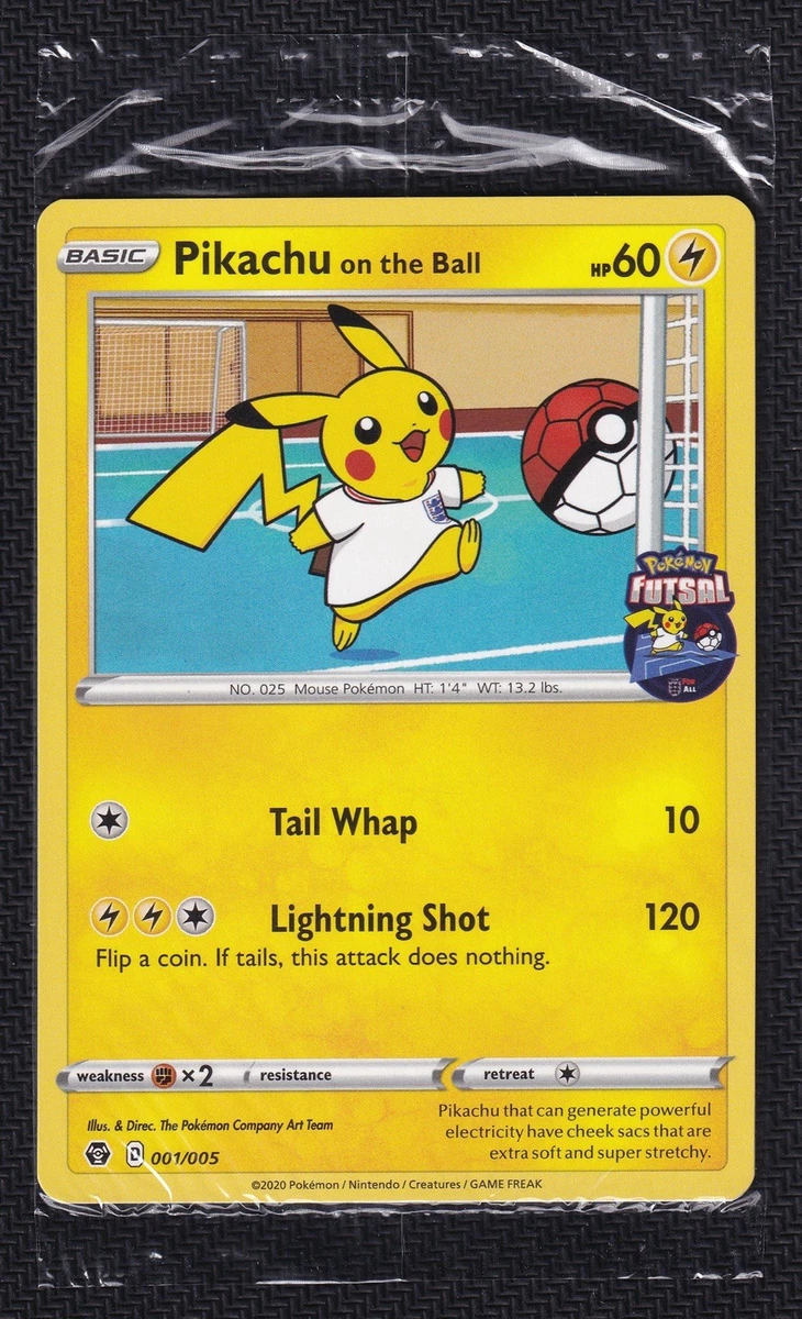 pikachu on the ball pokemon card Pikachu on the Ball - 001/005 (Pokemon Futsal) main image 0