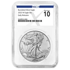 2023-W Burnished $1 American Silver Eagle NGCX MS10 ER X Label