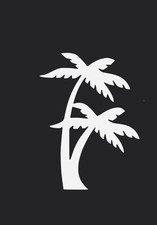 Palm Tree Sticker Vinyl Decal Tropical Island Beach Ocean Wall Car Window
