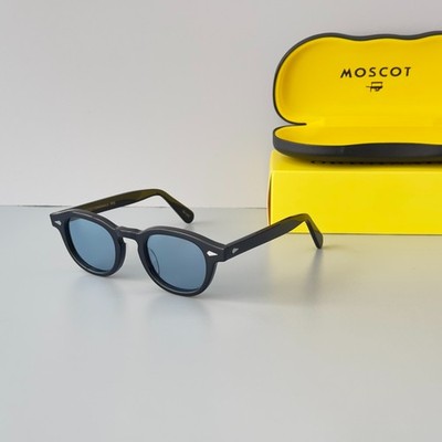 MOSCOT LEMTOSH Sunglasses Oval Frame Blue Lens Sunglasses New