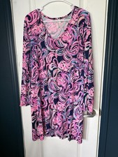 Lilly Pulitzer Women's Long Sleeve Size Large Dress