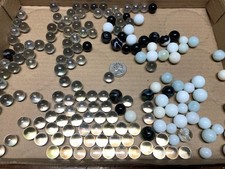 GLASS MARBLES, BLACK,WHITE CLEAR. DIFFERENT SIZES OVER 1LB