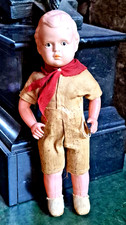 early strung celluloid doll cloth clothes BOY SCOUT toys doll by Royal Japan BSA