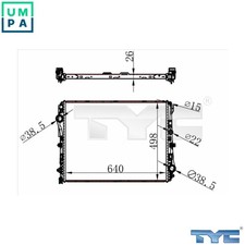 RADIATOR ENGINE COOLING 721-0022 FOR MERCEDES-BENZ MARCO/POLO/Camper V-CLASS SL