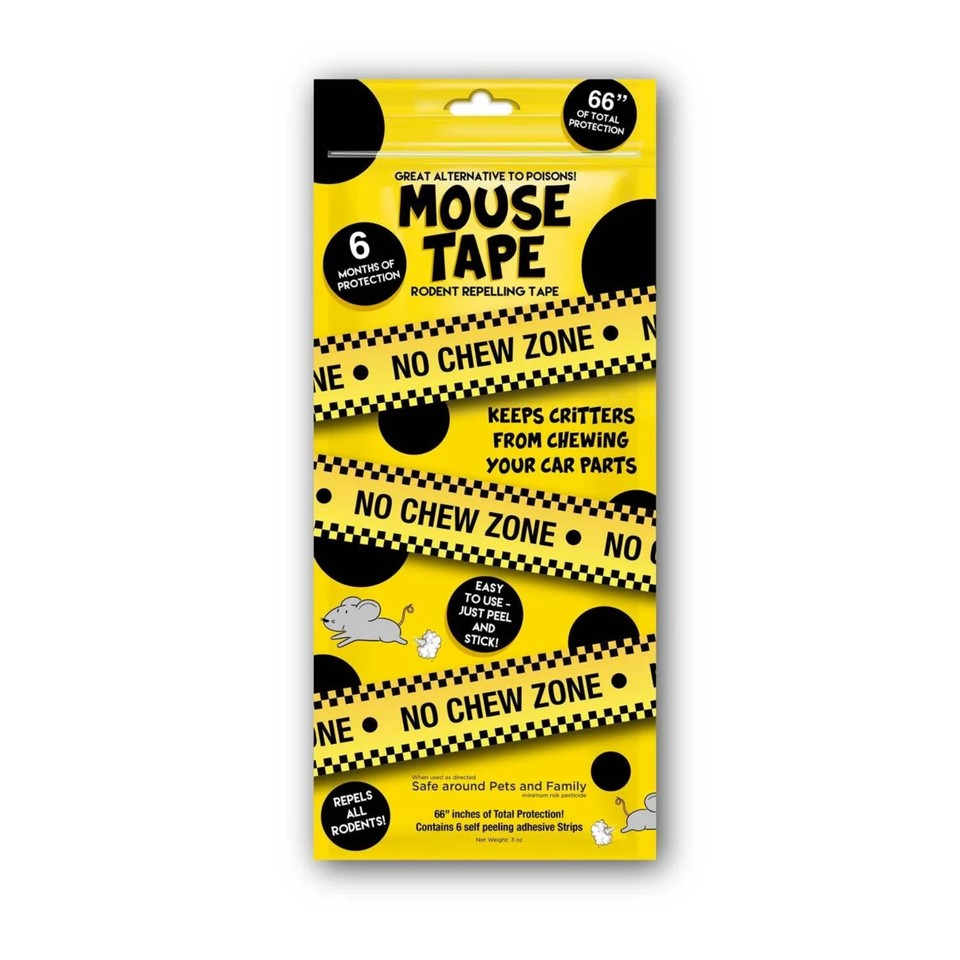 Mouse Tape Rodent Deterrent Adhesive Strips for Car Wires, RV and Farm ...