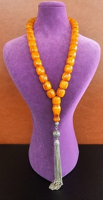Amber Bakelite Prayer Worry Beads Baga Subha Tasbih Tasbeeh