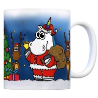 Honeycorns Kaffeebecher Mit Einhorn Weihnachten Motiv Kaffeebecher Teetasse