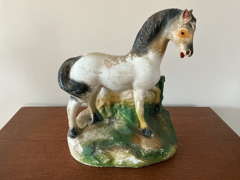 Vintage Chalkware Horse