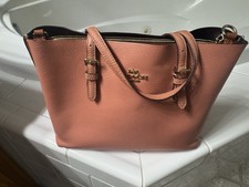 Coach Mollie Tote 25 Coral Pink